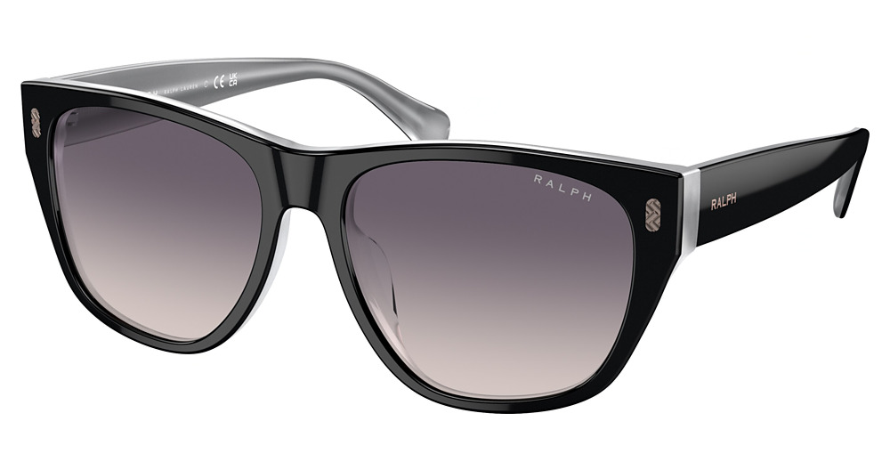 SHINY BLACK ON OPAL GREY / PINK GRADIENT GREY