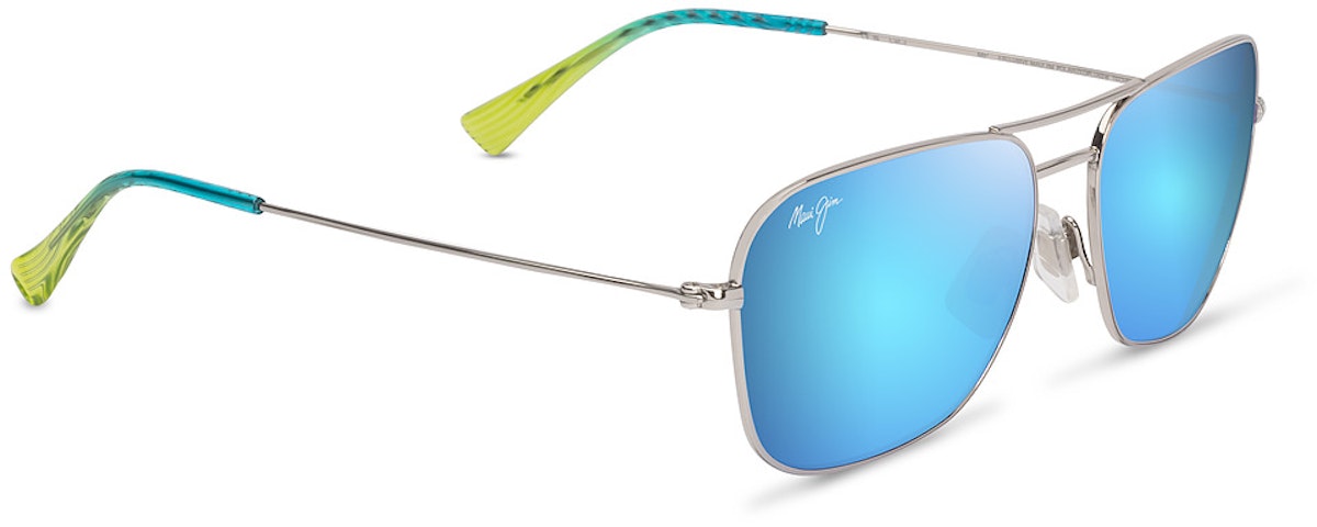 Silver with Blue and Green / Blue Hawaii