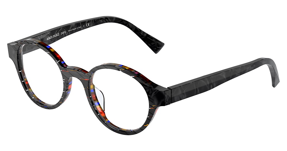 BLACK RHOMBUS RED BLUE /