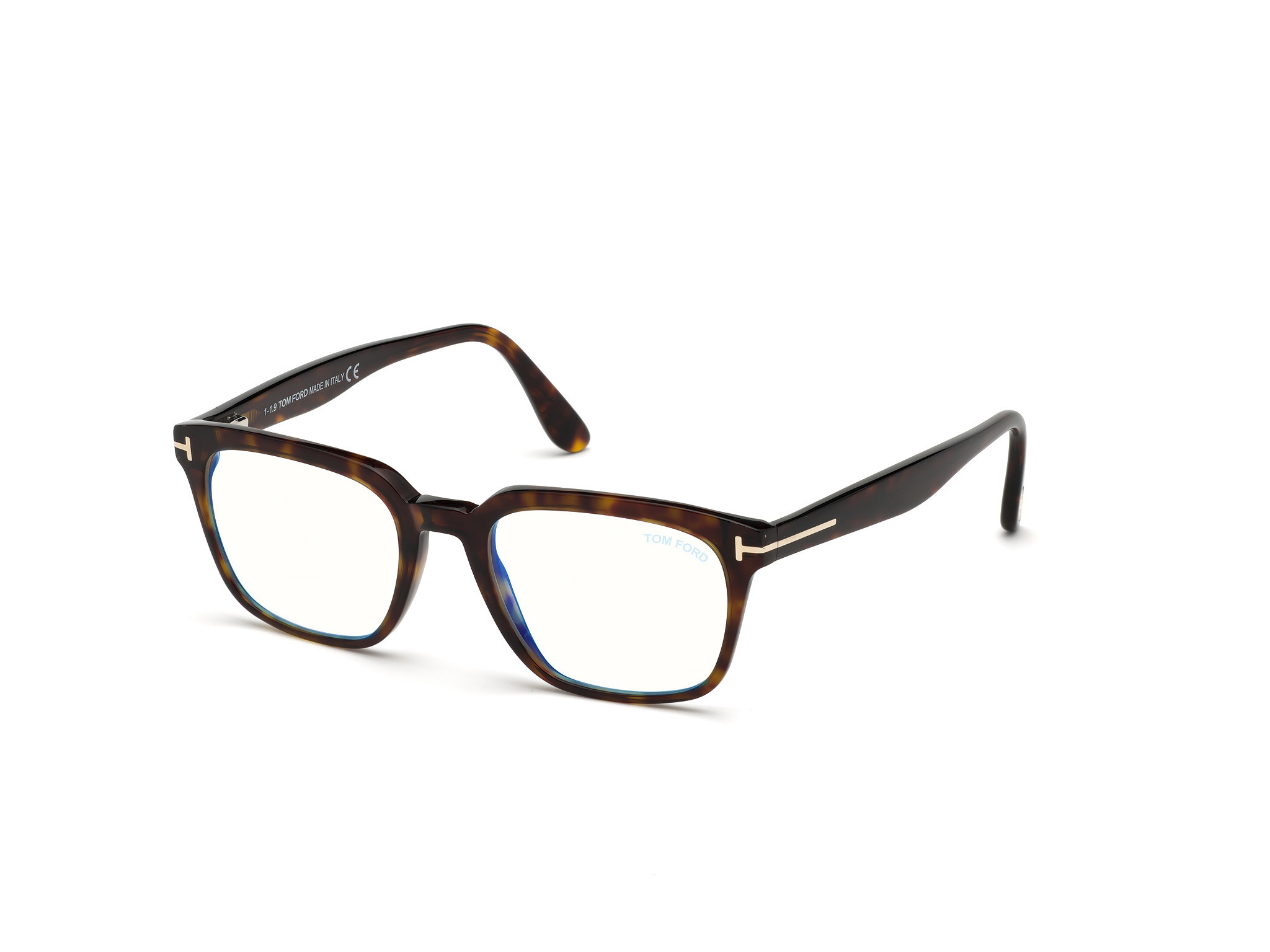 Shiny Classic Dark Havana/ Blue Block Lenses