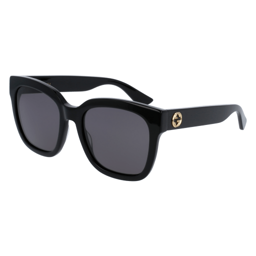 Gucci GG0034S square sunglasses in Black Black Grey/Nylon