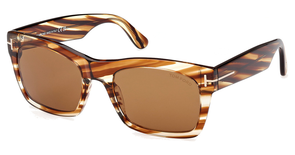 Tom Ford FT1062 square sunglasses in Havana/Other/Brown