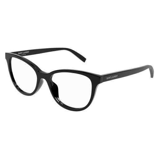 Saint Laurent SL 504 cateye eyeglasses in Black Black Transparent