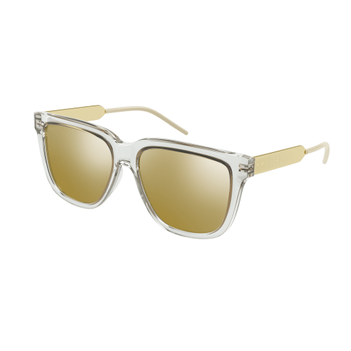 Gucci GG0976S rectangle sunglasses in Crystal Gold Gold/Gold
