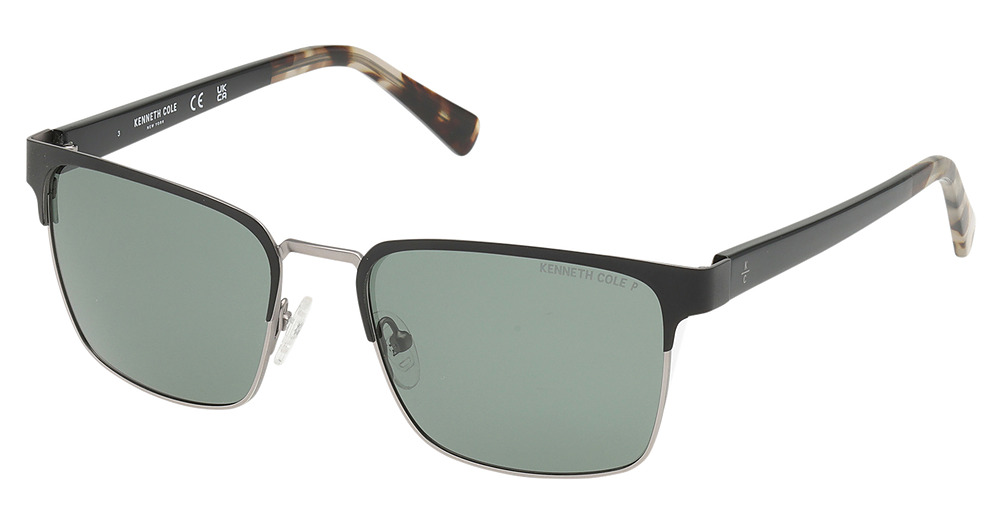 matte black / green polarized