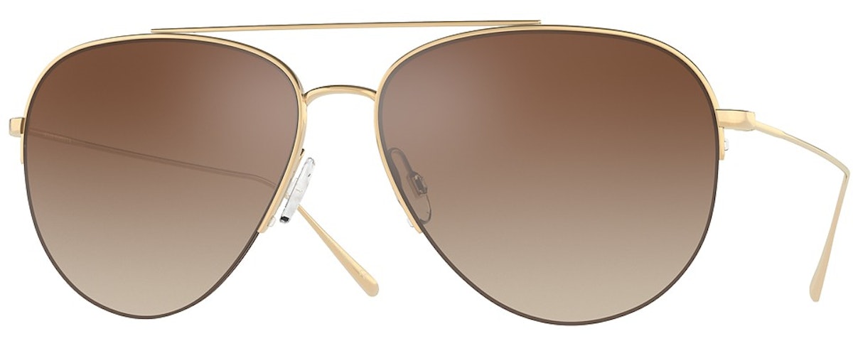 GOLD / DARK BROWN GRADIENT MIRROR