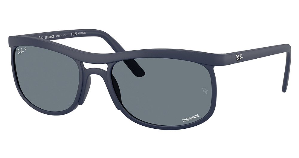 Ray-Ban RB4452CH sunglasses in Sand Dark Blue/Blue Chromance