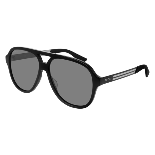 Gucci GG0688S aviator sunglasses in Black Black Grey/Grey