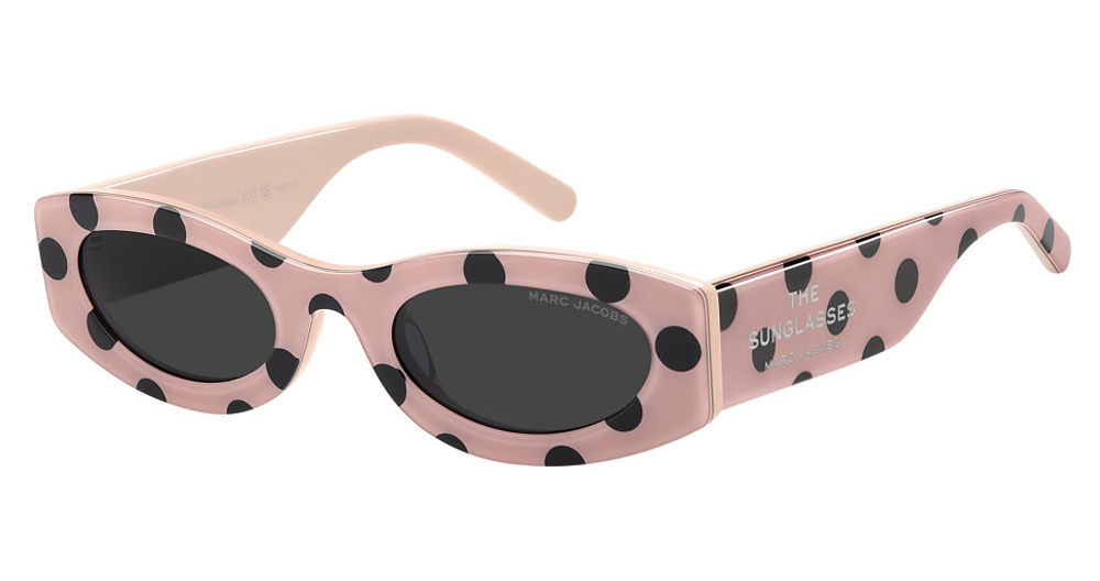 Marc Jacobs MARC 858/G/S round sunglasses in Pink Blck/Grey