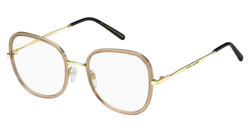 Marc Jacobs MARC 701 square eyeglasses in Beige Gold
