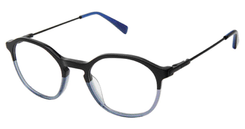 black / blue