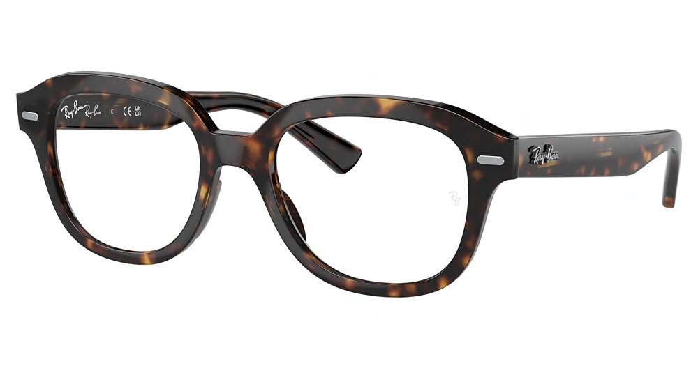 Ray-Ban RX7215F ERIK round eyeglasses in Havana