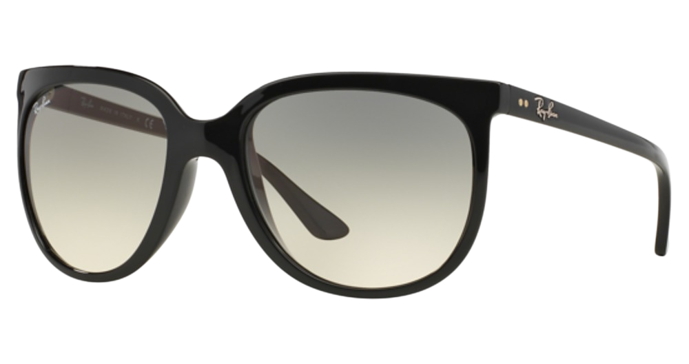 Ray-Ban RB4126 CATS 1000 cateye sunglasses in Black/Clear Gradient Grey