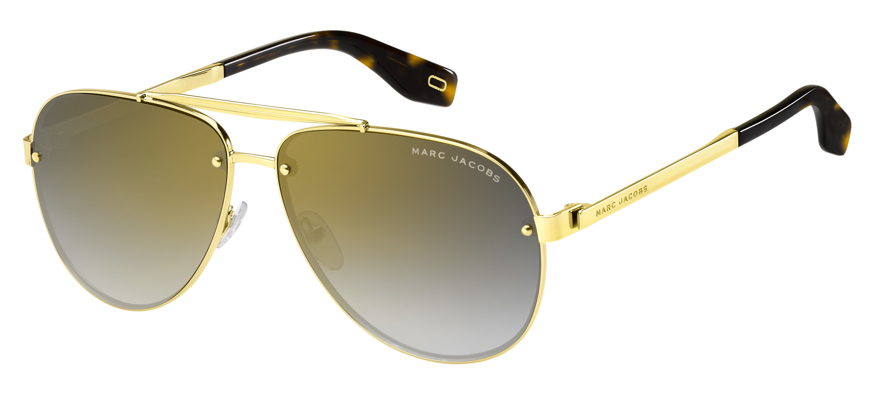 Marc Jacobs Marc 317/S round sunglasses in Gold (Fq Grey Sf Gold Sp)