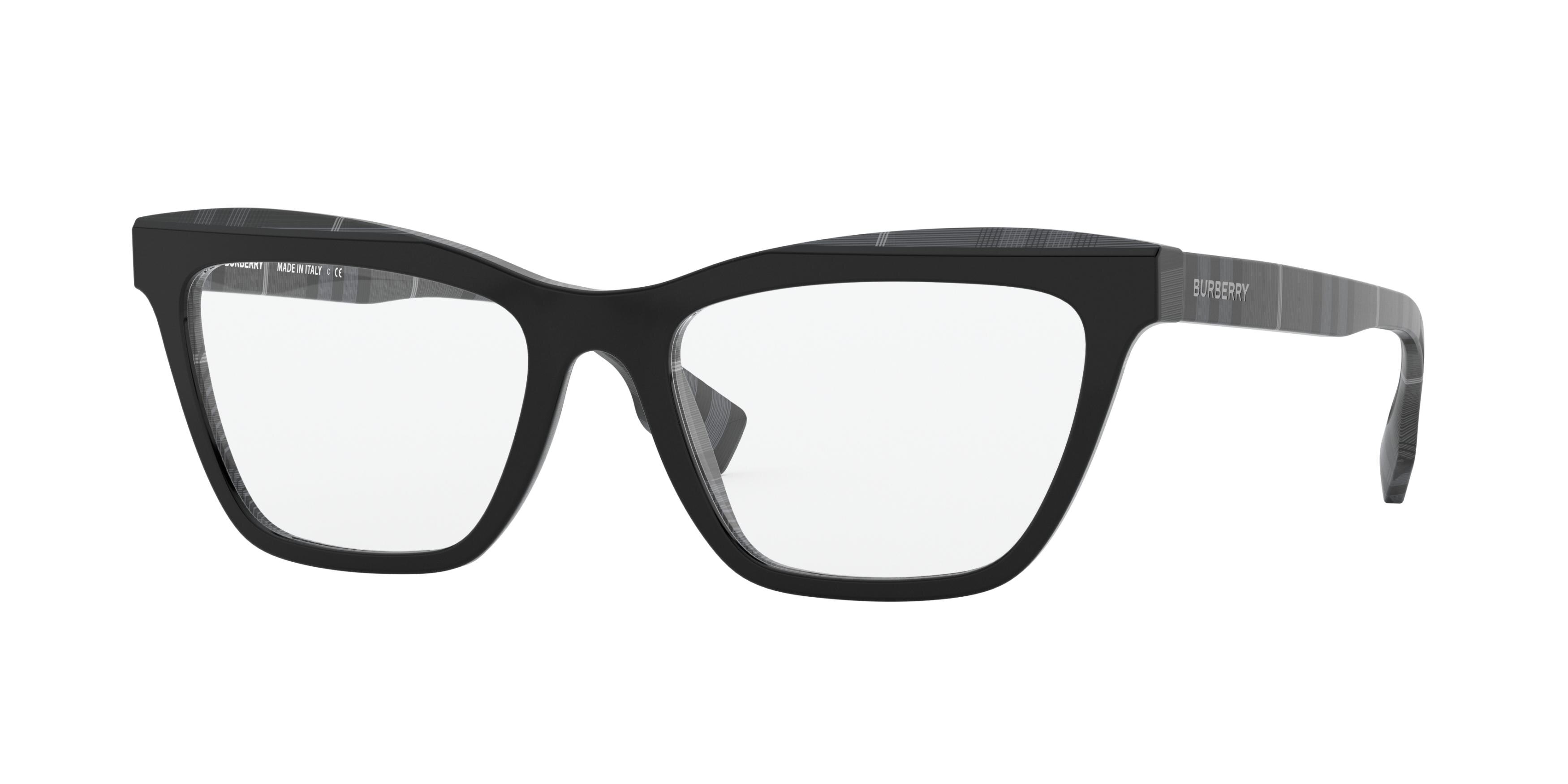 TOP BLACK ON CHARCOAL CHECK