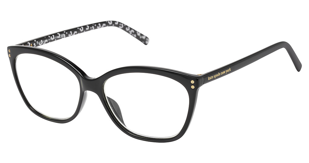Kate Spade MILENA/BB rectangle eyeglasses in Black
