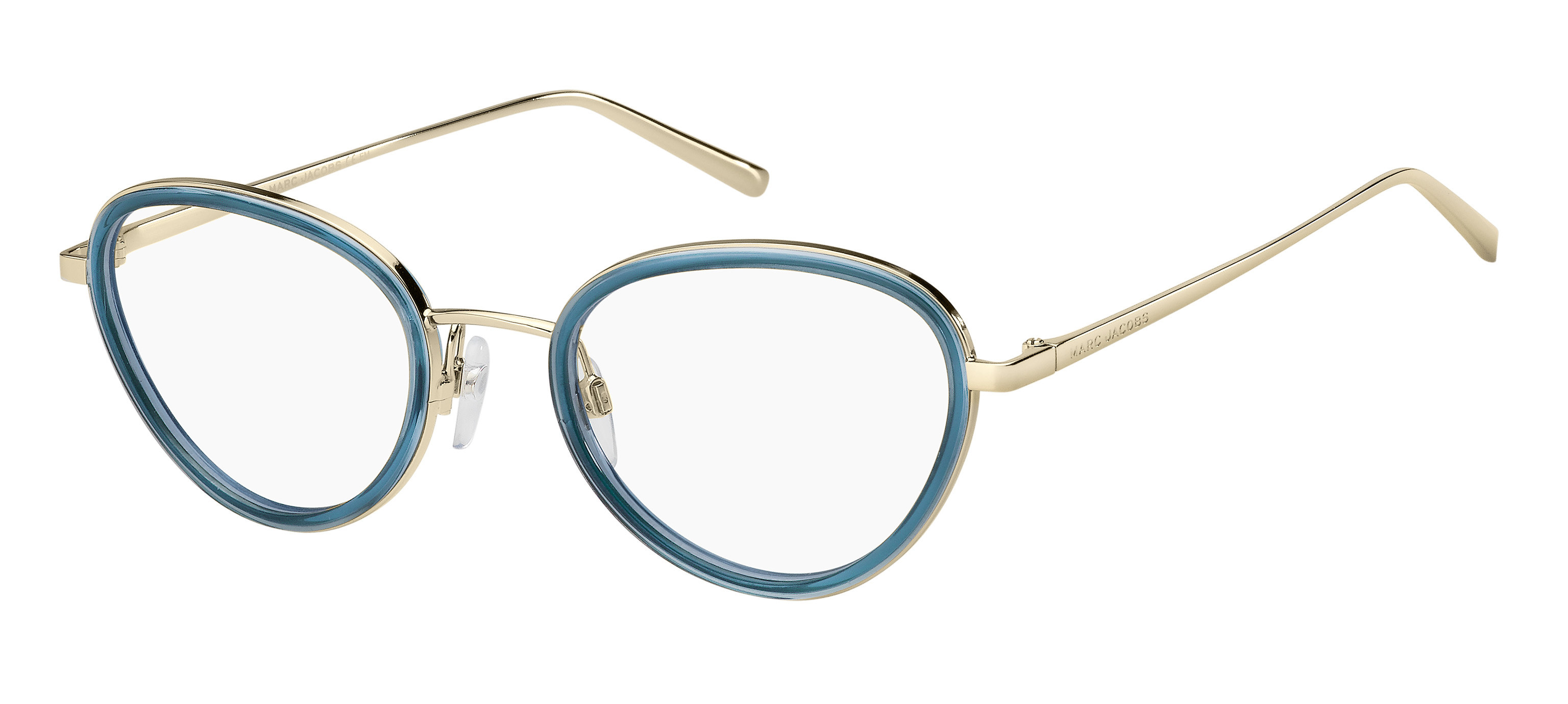 Marc Jacobs Marc 479 round eyeglasses in Gold Teal