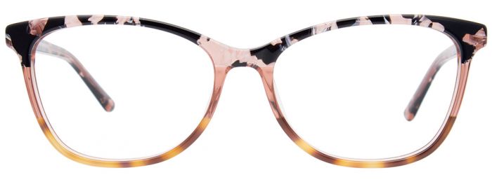 Crystal Light Brown & Black Marbled & Demi Amber