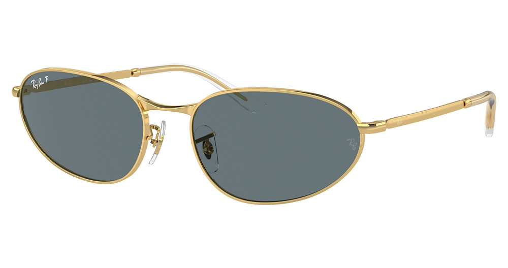 Ray-Ban RB3734 aviator sunglasses in Arista/Dark Blue Polarized