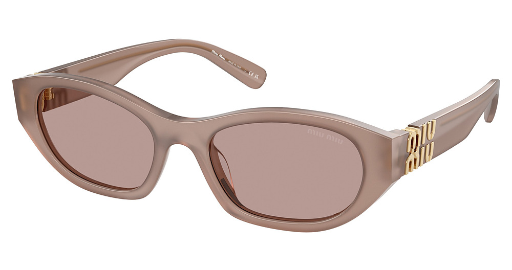 Miu Miu MU A03S round sunglasses in Grey/Light Purple Brown