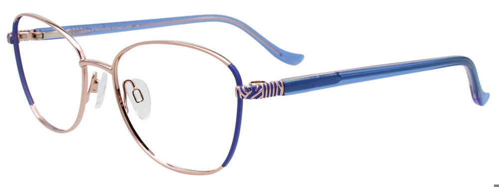 Rose Gold & Blue