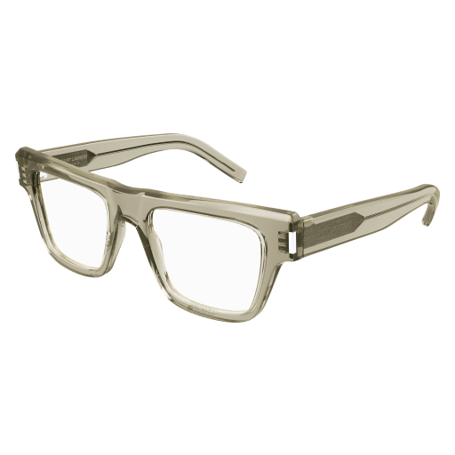 Saint Laurent SL 469 OPT rectangle eyeglasses in Yellow Yellow Transparent