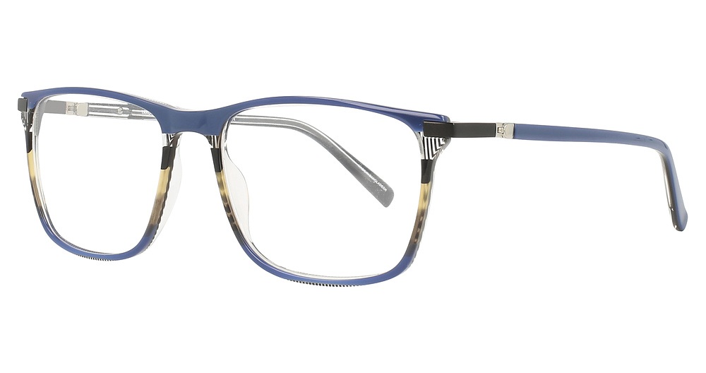 Blue & Multicolor Lines & Dark Blue