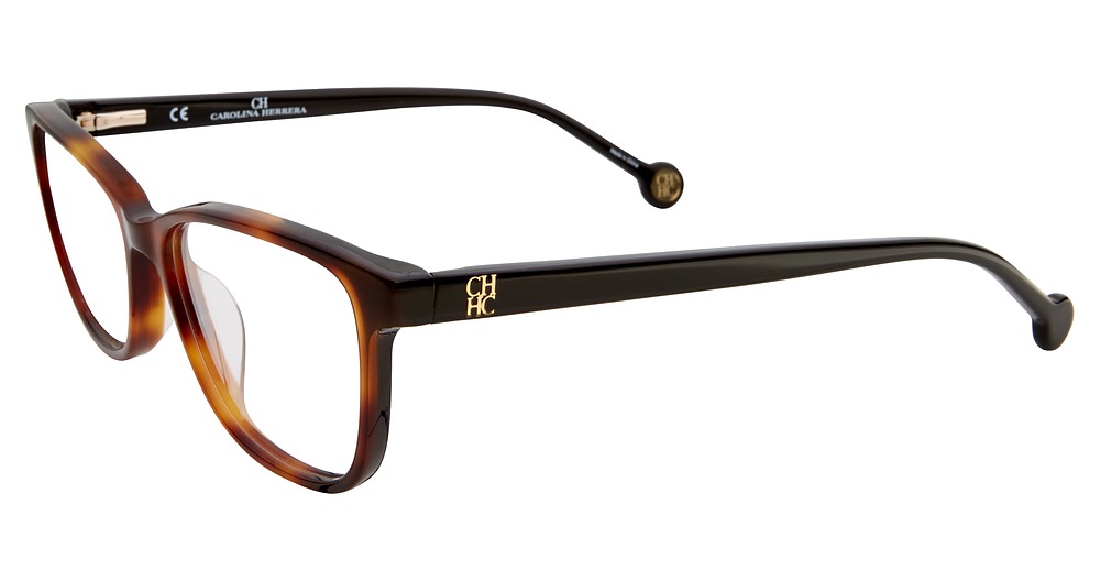 Carolina Herrera VHE719K round eyeglasses in Tortoise 0752